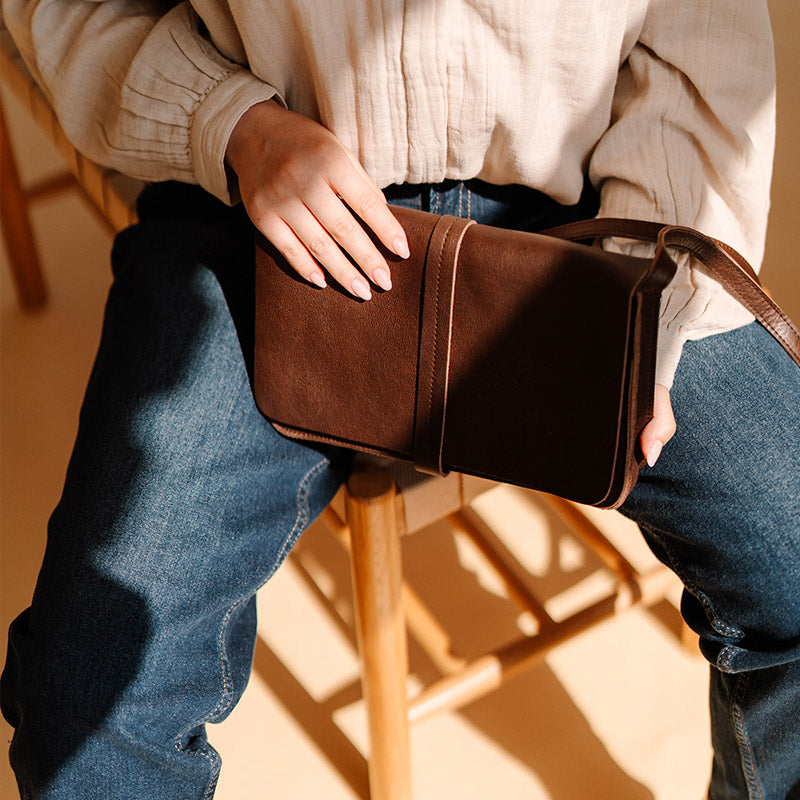 Bag, Off Duty, Dark Brown used look