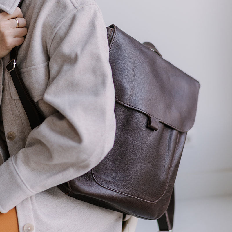 Backpack, Come Along, Dark Brown used look