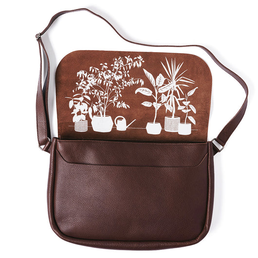 Bag, Plant Sitter, Dark Brown used look