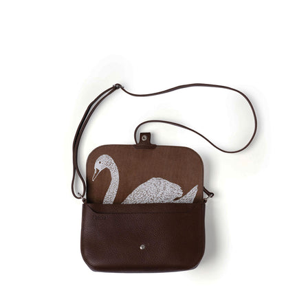 Bag, Wild Swan, Dark Brown used look