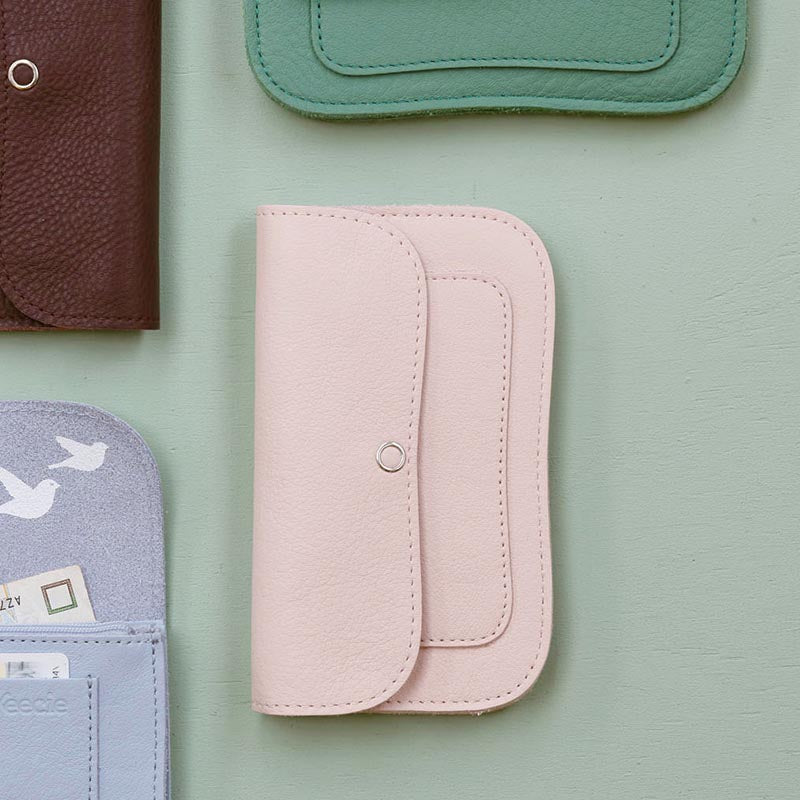 Wallet, Cat Chase Medium, Powder Pink