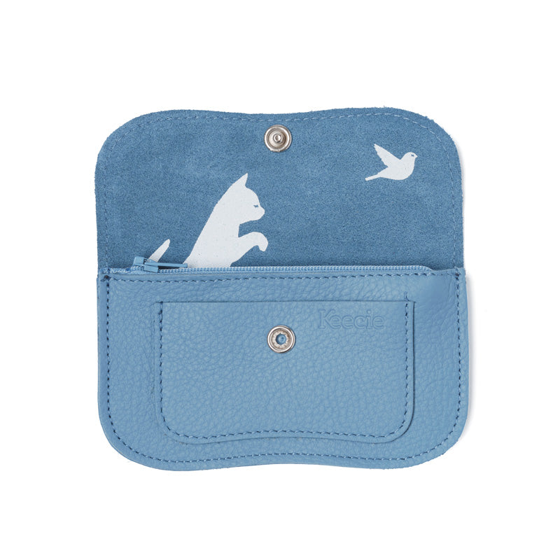 Wallet, Cat Chase Small, Painters Blue