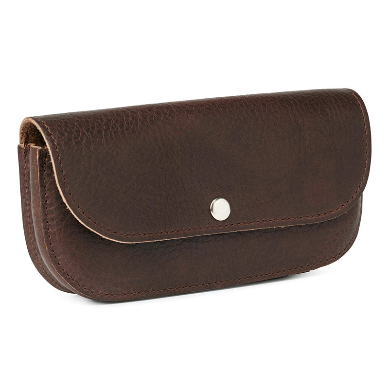 Sunglass case, Sunny Greetings, Dark Brown used look