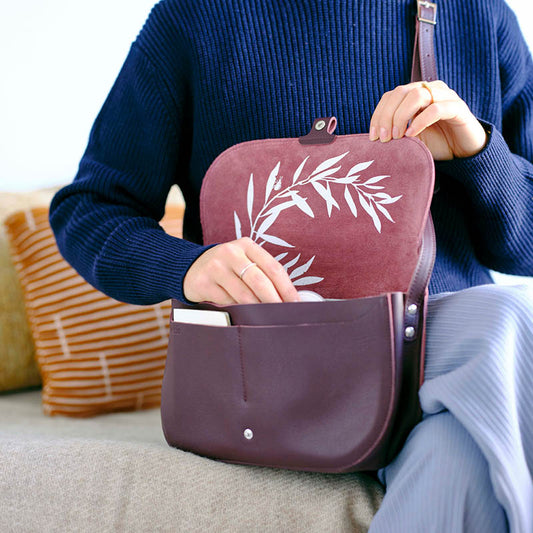 Bag, Wish Tree, Aubergine