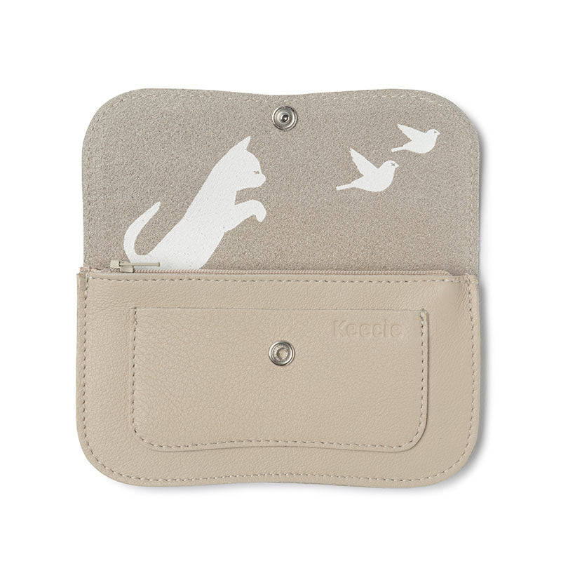 Wallet, Cat Chase Medium, Cement