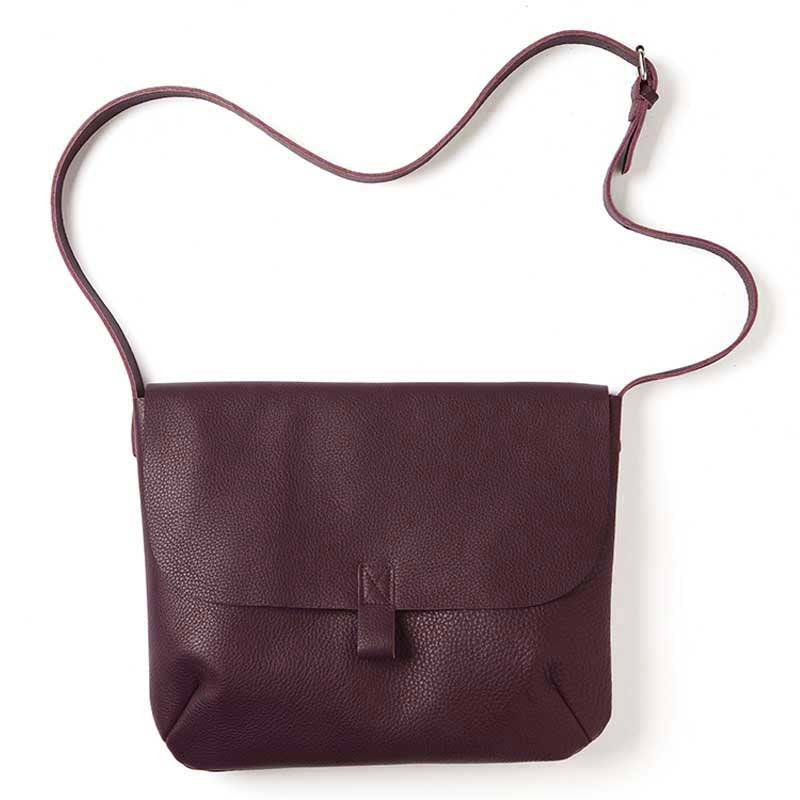 Shoulderbag, Back Yard, Aubergine