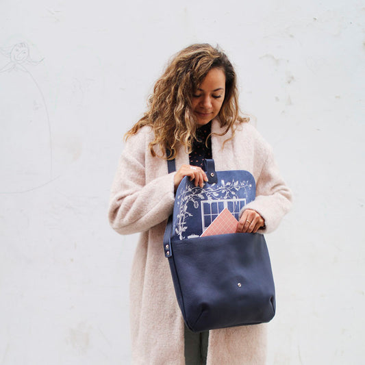 Shoulder bag, Back Yard, Ink Blue