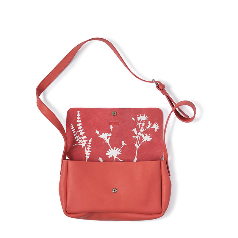 Bag, Picking Flowers Medium, Coral