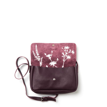 Bag, Picking Flowers Medium, Aubergine